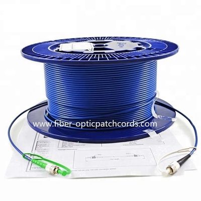 10M,20M,30M Slow Axis PM Armored Fiber Optic Patch Cord FC/UPC to FC/APC Connector